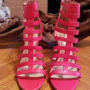 Vince Camuto Kamella Leather Heels Grapfruit